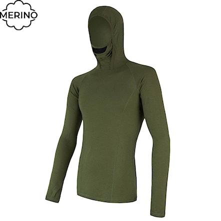 Koszulka Sensor Merino Double Face Hood safari 2021 - 1