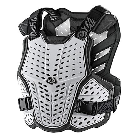 Chránič chrbtice na bicykel Troy Lee Designs Rockfight Chest Protector Solid white 2024 - 1