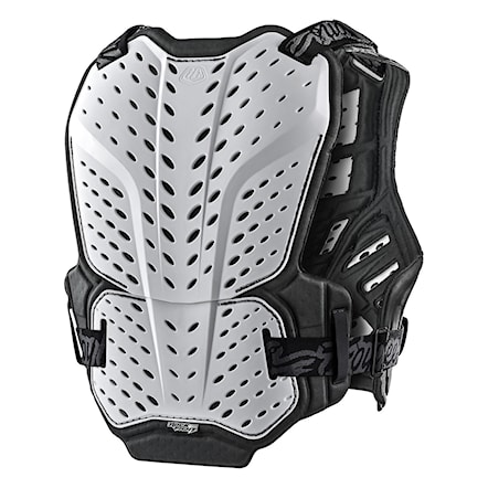 Chránič chrbtice na bicykel Troy Lee Designs Rockfight Chest Protector Solid white 2024 - 2