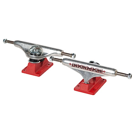 Skate trucki Independent Stage 11 Bar Cross silver/red - 1