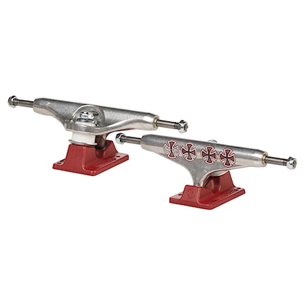 Skate trucki Independent Stage 11 Hollow Lopez Crosses silver/burgundy - 1
