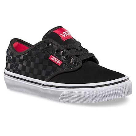 Tenisky Vans Atwood Boys suede checkers black/red 2014 - 1