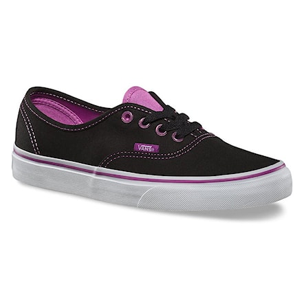Tenisówki Vans Authentic clear eyelets blk/radiant orchid 2015 - 1