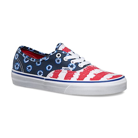 Tenisówki Vans Authentic dyed dots stripes blue/red 2016 - 1