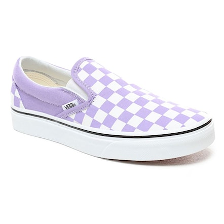 Slip-on tenisówki Vans Classic Slip-On checkerboard violet tul 2019 - 1