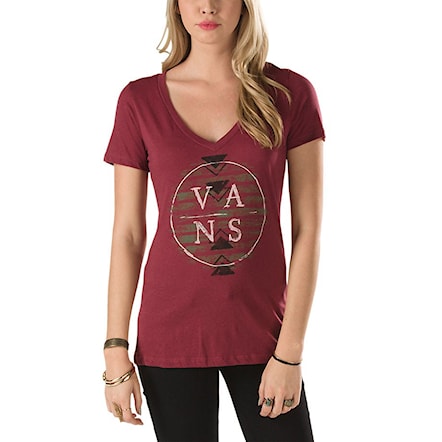 T-shirt Vans Late Drop V-Neck cordovan 2014 - 1