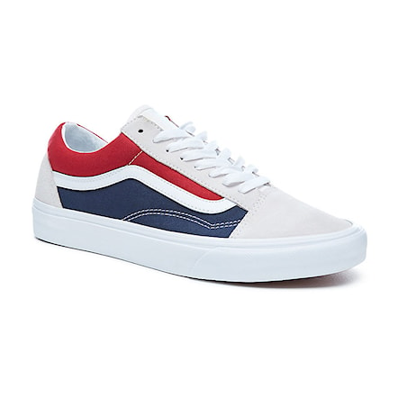 Sneakers Vans Old Skool retro block white/red/dress blue 2018 - 1