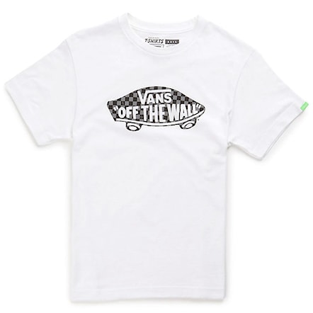 T-shirt Vans Otw Checker Fill Boys white/grey/black 2014 - 1