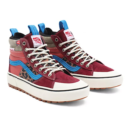 Winter Shoes Vans Sk8-Hi MTE-2 pomegranate/leopard 2021 - 1
