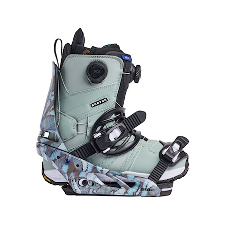 Viazanie na snowboard Burton Lexa blue butterflies 2025 - 3