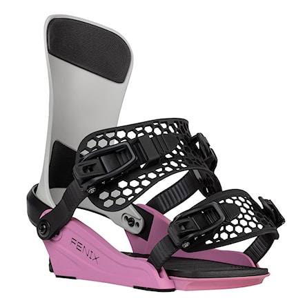 Snowboard Binding Gravity Fenix grey/rose 2025 - 2