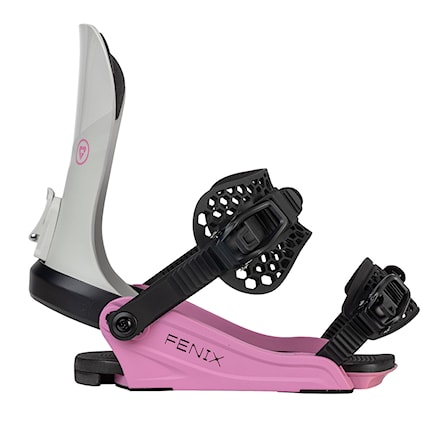 Snowboard Binding Gravity Fenix grey/rose 2025 - 3