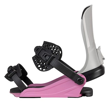 Snowboard Binding Gravity Fenix grey/rose 2025 - 4