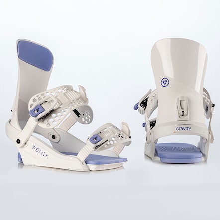 Snowboard Binding Gravity Fenix white/lavender 2025 - 1