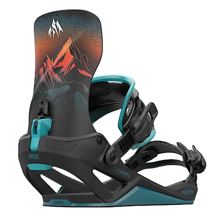 Wiązanie snowboardowe Jones Mercury FASE blue art 2026 - 1