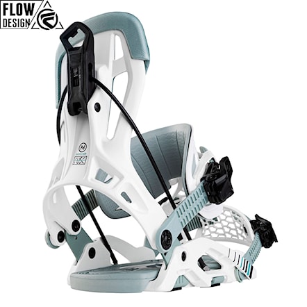 Vázání na snowboard Nidecker Flow Fuse Hybrid white 2026 - 1
