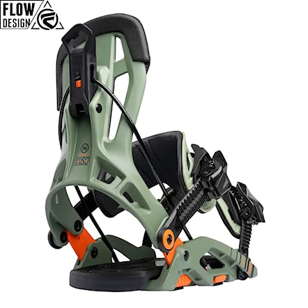 Viazanie na snowboard Nidecker Flow Fuse khaki 2026 - 1