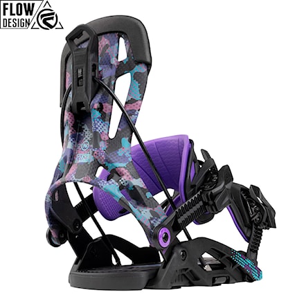 Vázání na snowboard Nidecker Flow Fuse miami camo 2025 - 1