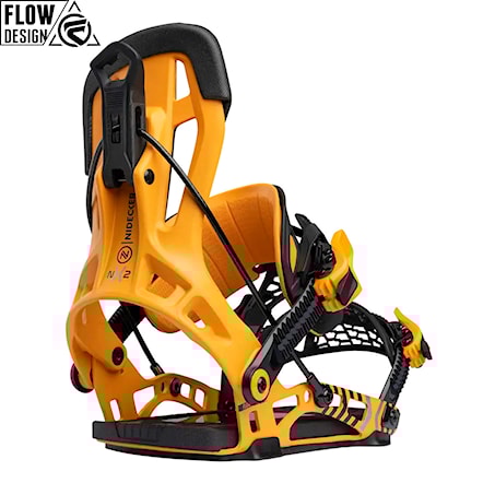 Vázání na snowboard Nidecker Flow NX2 Hybrid mango 2026 - 1
