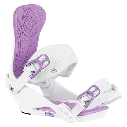 Snowboard Binding Nitro Cosmic white lavender 2024 - 1