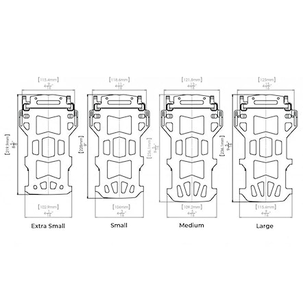 Vázání na splitboard Spark R&D Arc ST gold 2025 - 3