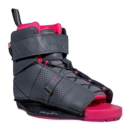 Wiązanie wakeboardowe Hyperlite Viva grey/pink 2025 - 3