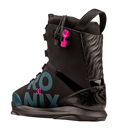 Wiązanie wakeboardowe Ronix Rise black/teal/pink 2025 - 8