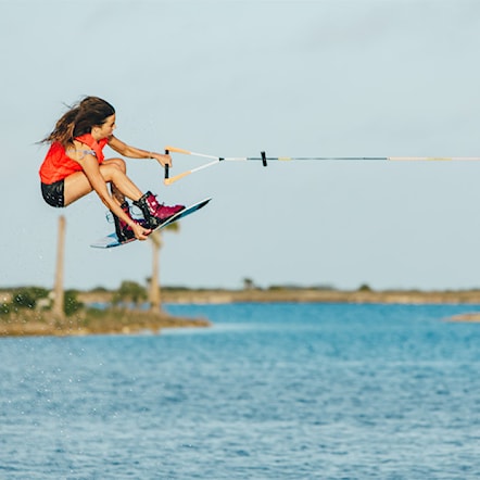 Viazanie na wakeboard Ronix Rise merlot/peach 2026 - 9