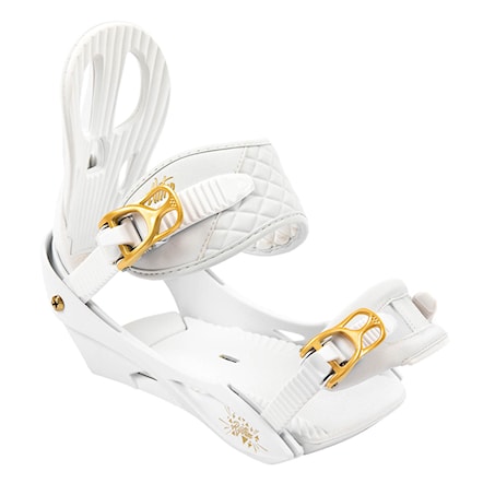 Snowboard Binding Nitro Rythm white gold 2022 - 1