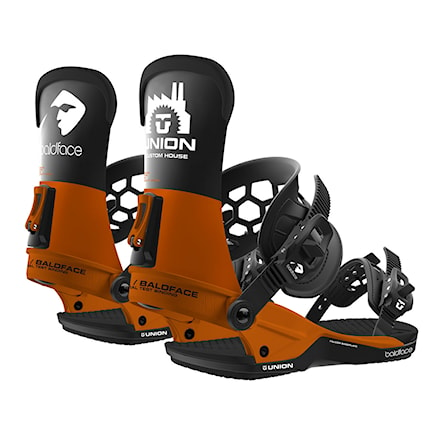 Vázání na snowboard Union Baldface orange/black 2019 - 1