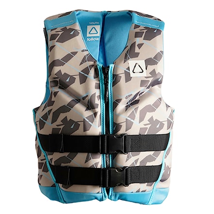 Wakeboard Vest Follow Youth Pop Iso grey/blue 2022 - 1