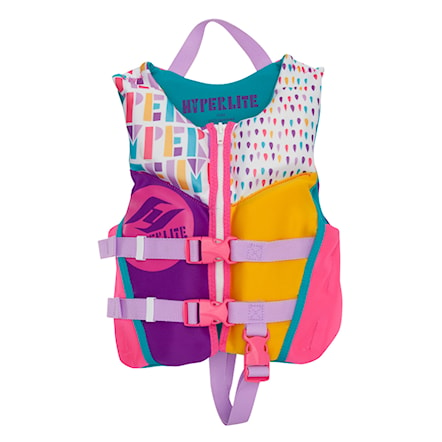 Vesta na wakeboard Hyperlite Girls Child Indy Neo pink/teal 2019 - 1
