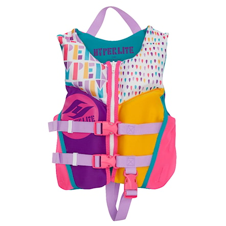 Wakeboard Vest Hyperlite Girls Child Indy Neo teal/pink/orange 2019 - 1