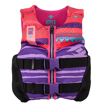 Wakeboard Vest Hyperlite Girls Youth Indy Cga purple/coral 2019 - 1