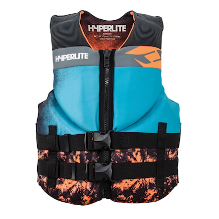 Vesta na wakeboard Hyperlite Junior Indy teal/orange 2020 - 1