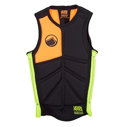 Vest Liquid Force Cardigan Comp black/green 2014 - 1