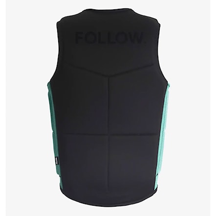 Kamizelka wakboardowa Follow Section Impact black/teal 2025 - 4