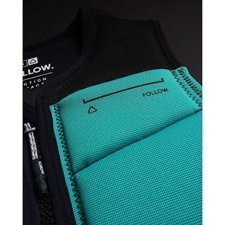 Kamizelka wakboardowa Follow Section Impact black/teal 2025 - 6