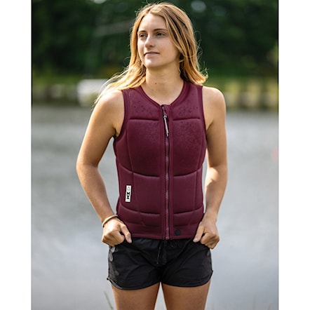 Kamizelka wakeboardowa Follow Wms Finesse Impact maroon 2026 - 5