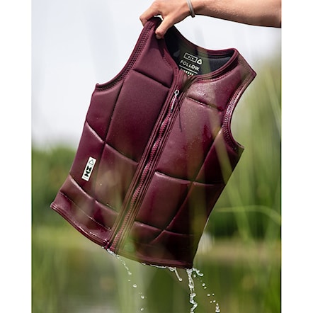Kamizelka wakeboardowa Follow Wms Finesse Impact maroon 2026 - 8