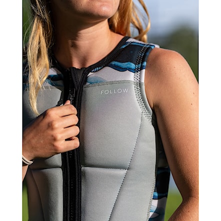 Kamizelka wakeboardowa Follow Wms Harmony Impact grey river 2026 - 10