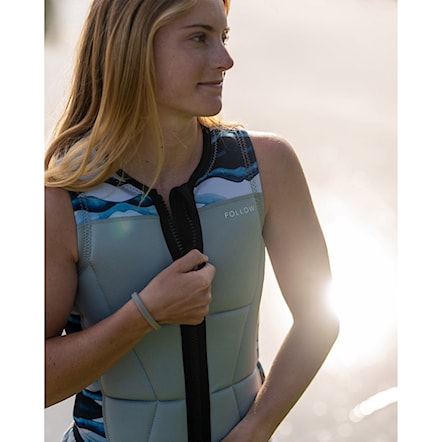 Kamizelka wakeboardowa Follow Wms Harmony Impact grey river 2026 - 4