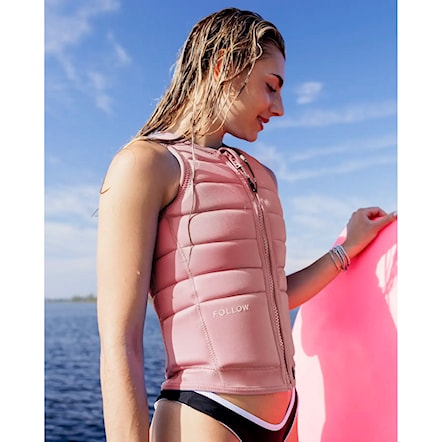 Kamizelka wakboardowa Follow Wms Total Impact pink 2025 - 5