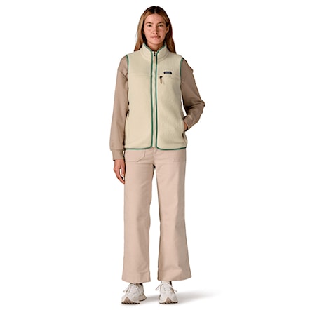 Kamizelka Patagonia W's Retro Pile Vest natural w/ellwood green 2026 - 3