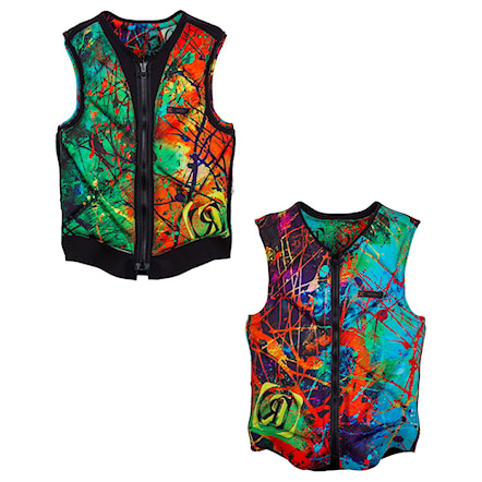 Wakeboard Vest Ronix Party Athletic Cut splattered color 2017 - 1
