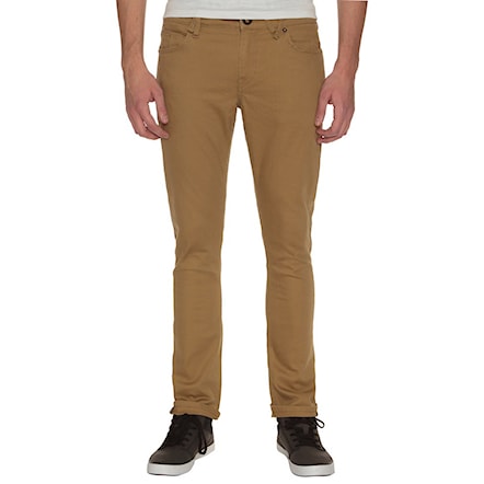 Jeans/kalhoty Volcom 2X4 Twill dark khaki 2015 - 1