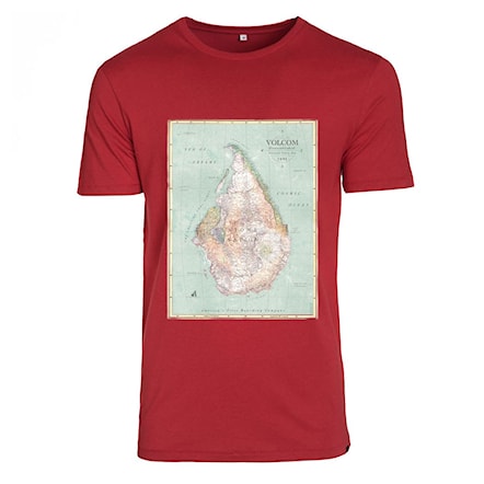 T-shirt Volcom Mapstone drip red 2015 - 1