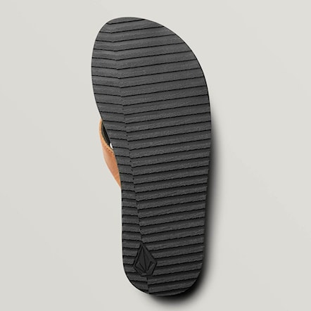 Flip-flops Volcom Recliner Leather brown stone 2019 - 4
