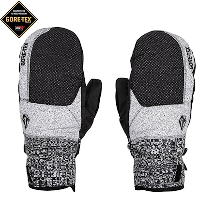Snowboard Gloves Volcom Stay Dry Gore-Tex Mitt black check 2021 - 1