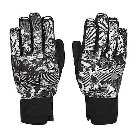 Snowboard Gloves Volcom V.co Nyle black white 2023 - 1